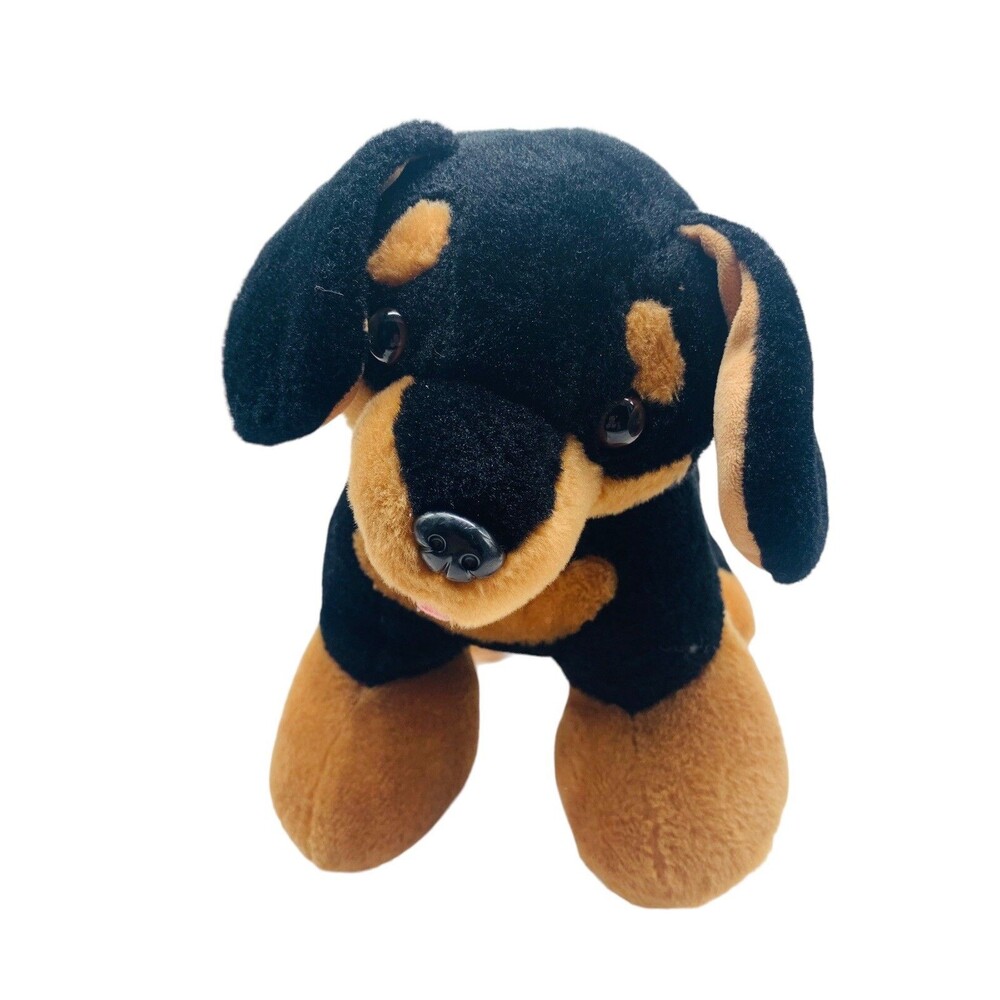 Build A Bear Promise Pets Dachshund Dog Black & Brown 14" Stuffed Animal Plush